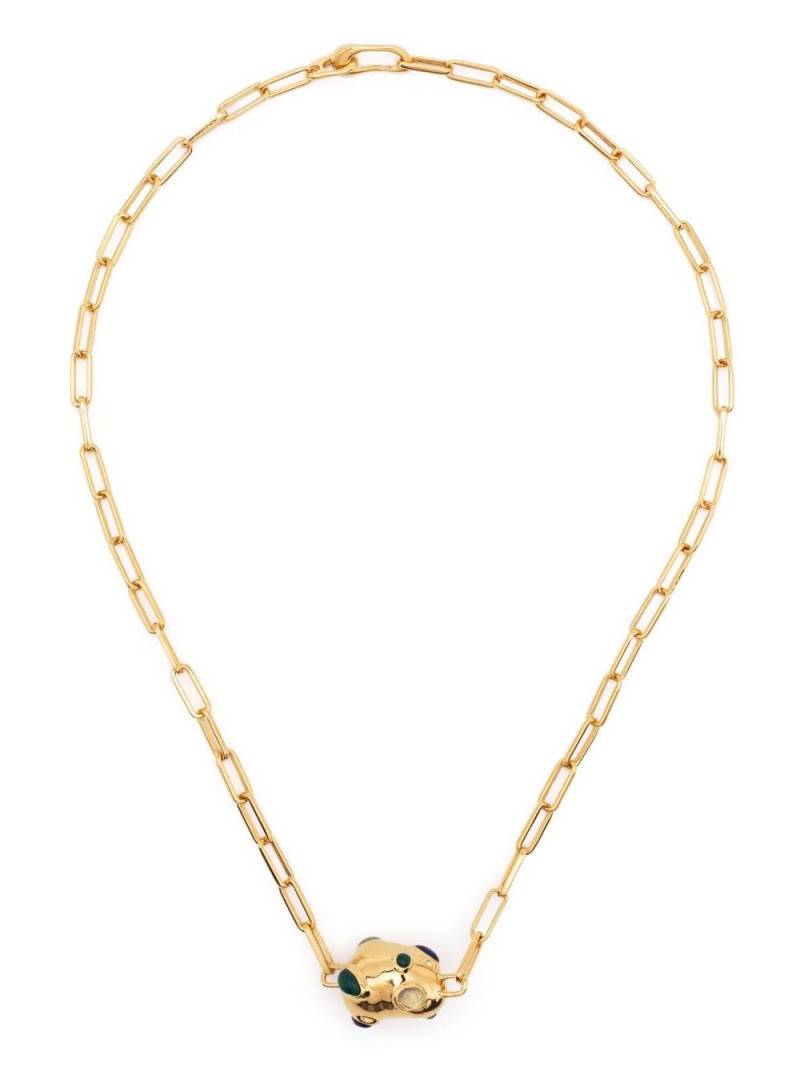 Missoma Molten gemstone pendant choker necklace - Gold von Missoma