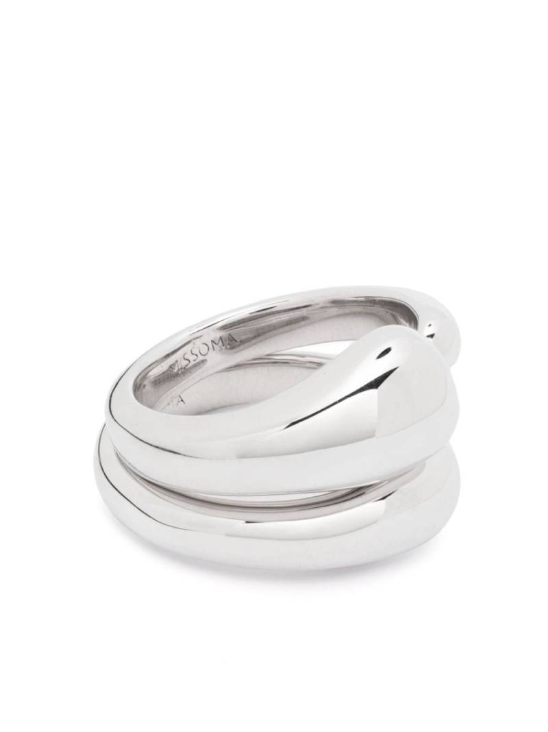 Missoma Organic polished-finish stacking rings - Silver von Missoma