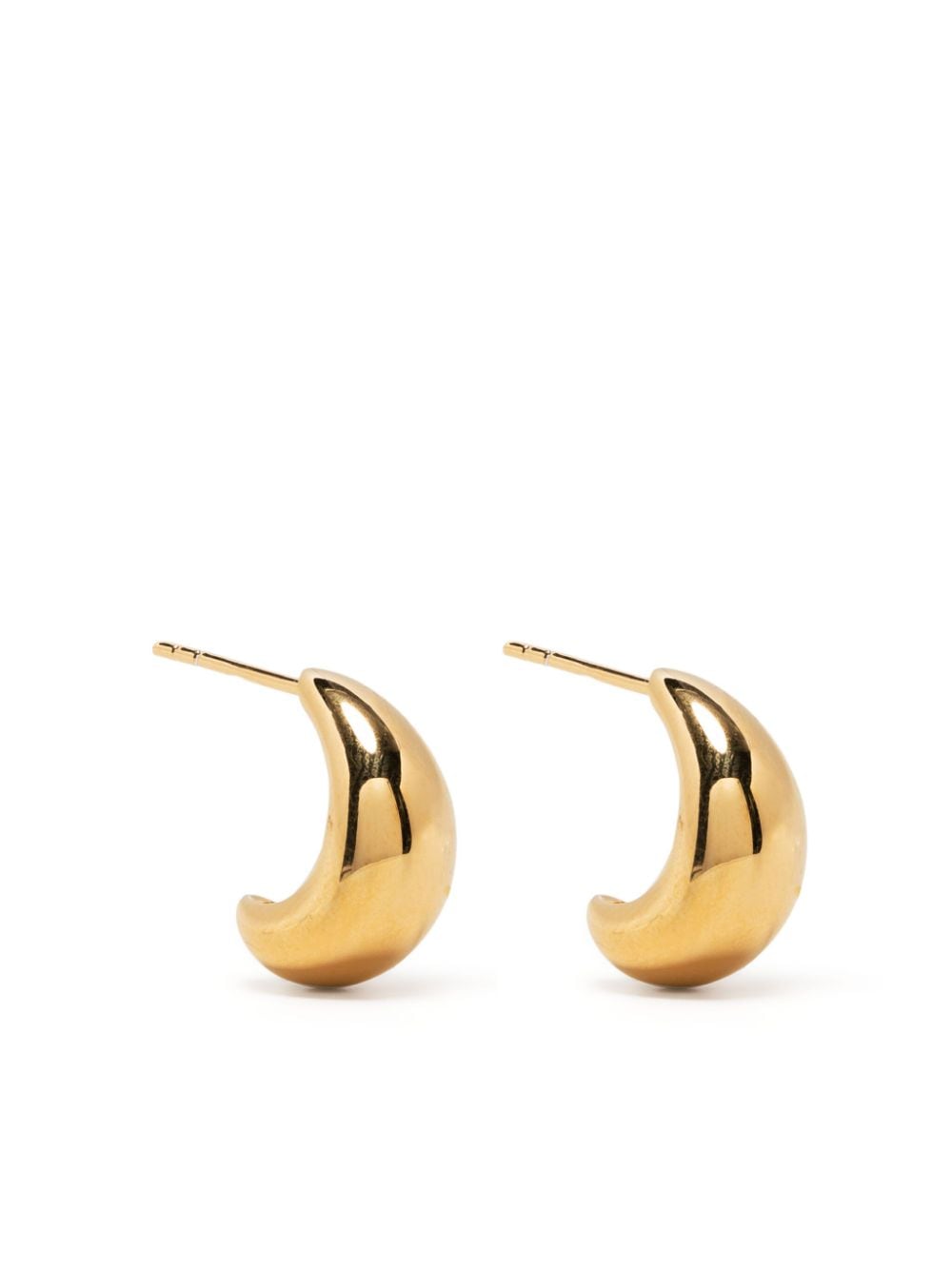 Missoma Savi Dome polished hoop earrings - Gold von Missoma