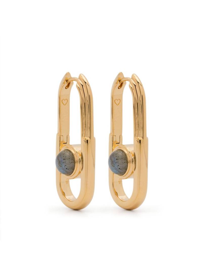 Missoma Zenyu Link Gemstone hoops - Gold von Missoma