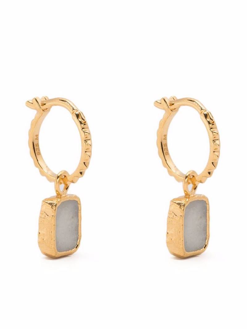 Missoma gold-plated moonstone hoop earrings von Missoma