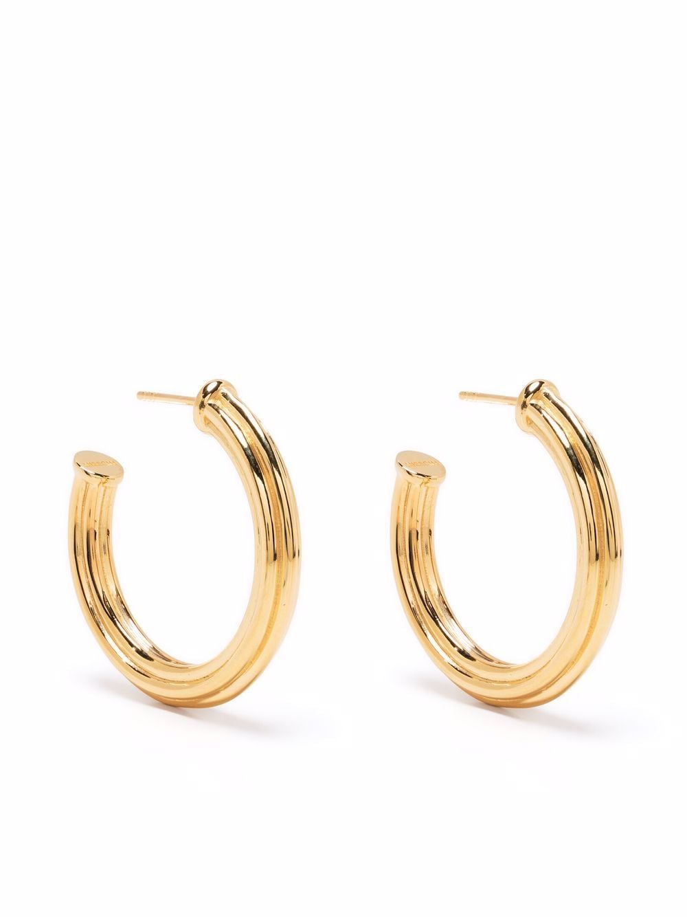 Missoma large ridge hoop earrings - Gold von Missoma