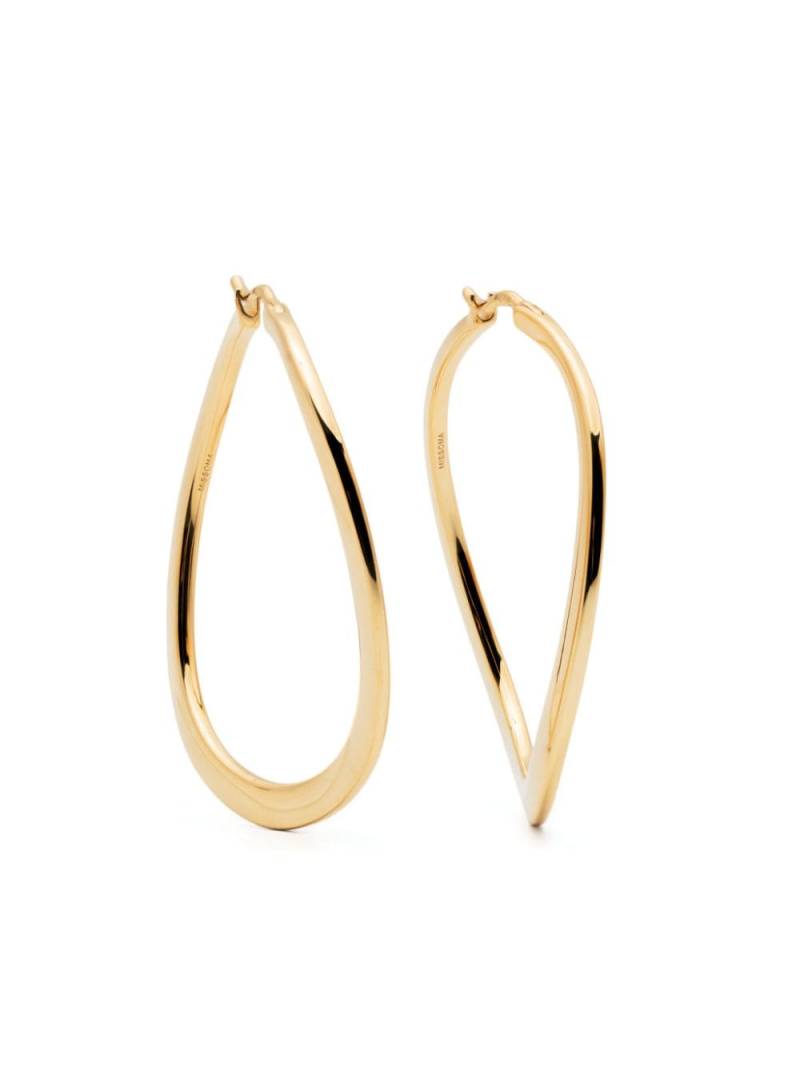 Missoma large waved hoop earrings - Gold von Missoma