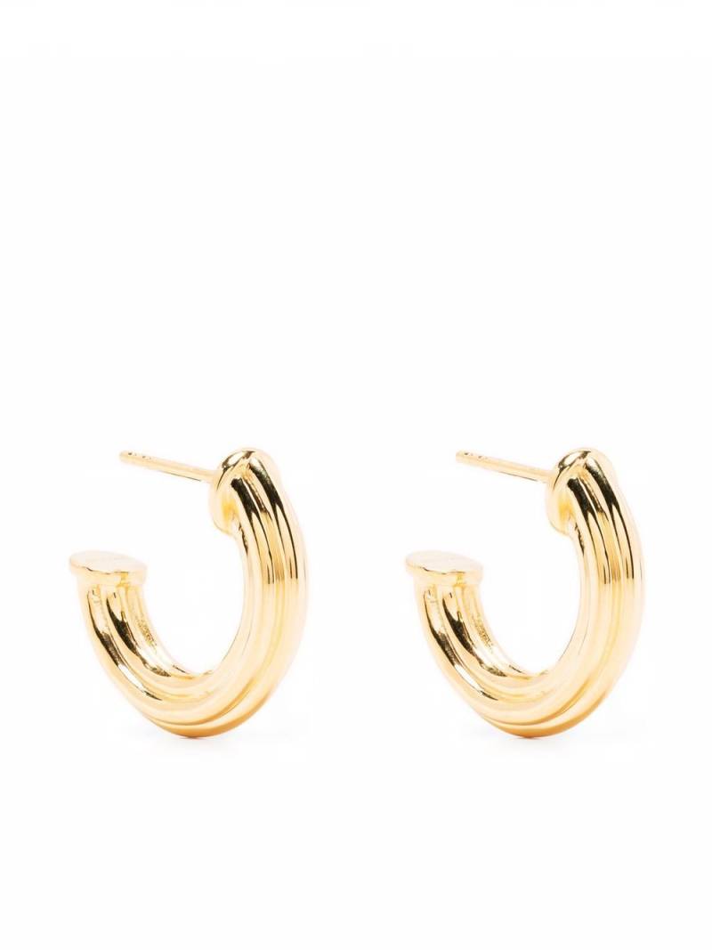 Missoma medium ridge hoop earrings - Gold von Missoma