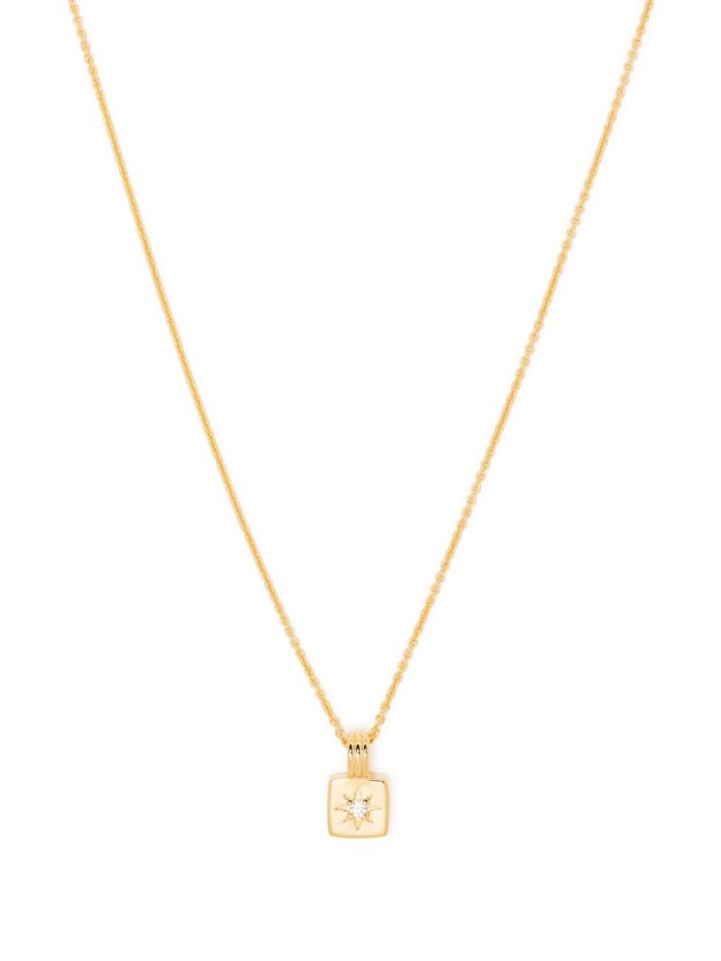 Missoma mini Square pendant necklace - Gold von Missoma