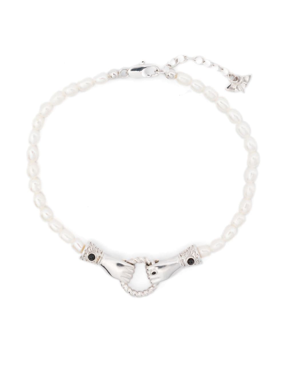 Missoma x Harris Reed In Good Hands bracelet - White von Missoma