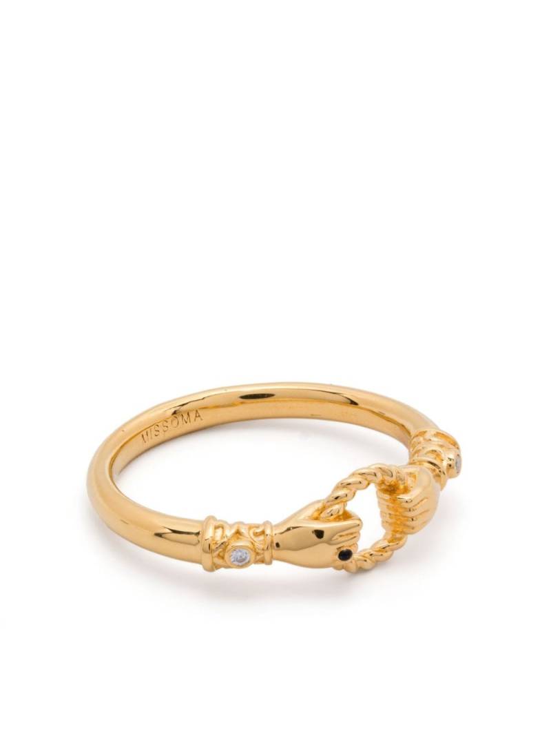 Missoma x Harris Reed In Good Hands ring - Gold von Missoma