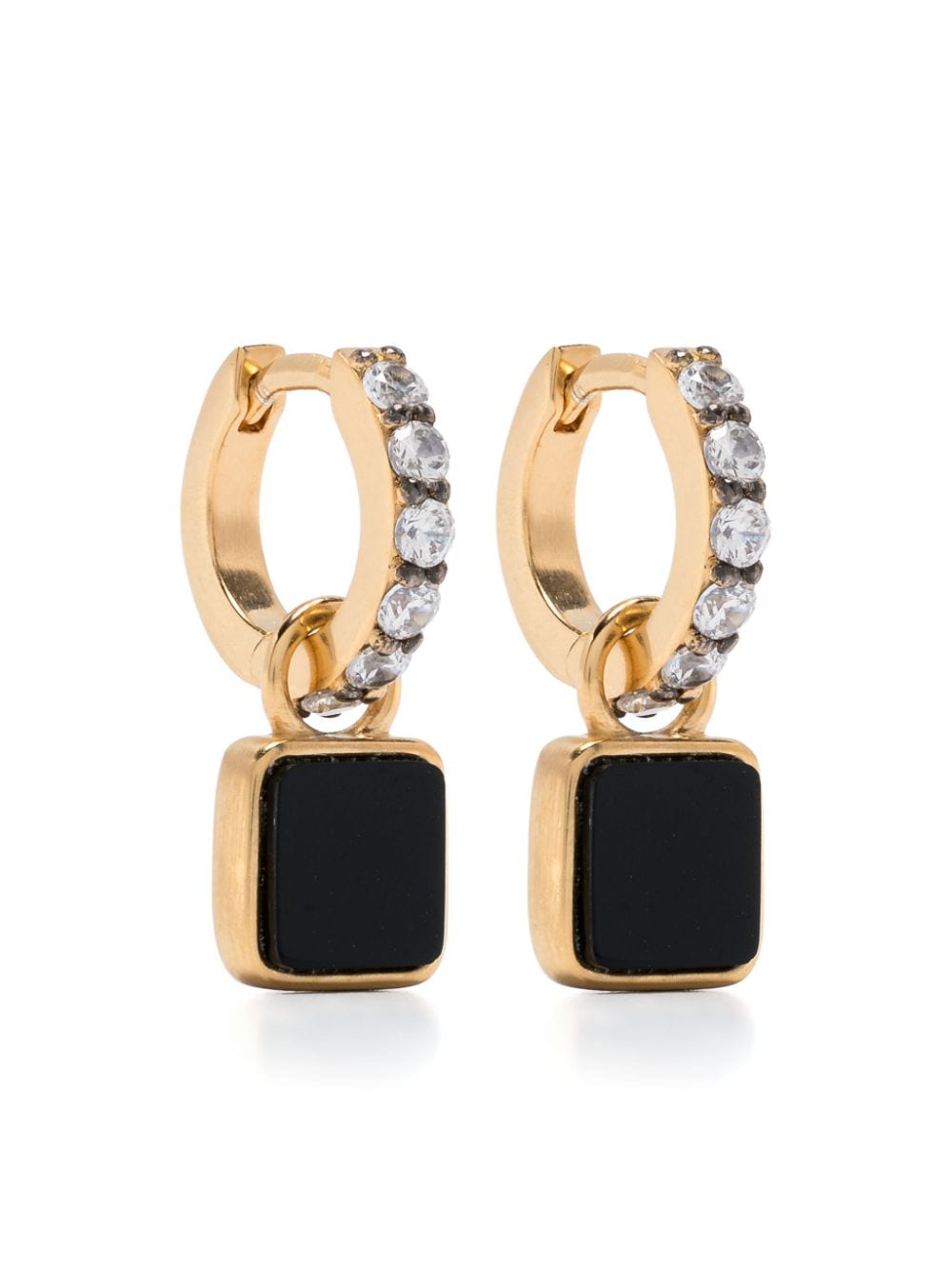 Missoma x Lucy Williams Black Onyx-charm earrings - Gold von Missoma