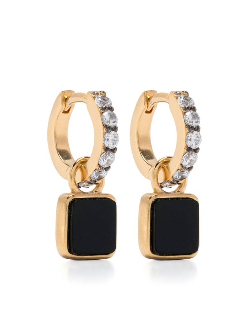 Missoma x Lucy Williams Black Onyx-charm earrings - Gold von Missoma