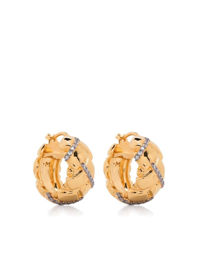 Missoma x Lucy Williams Waffle hoop earrings - Gold von Missoma