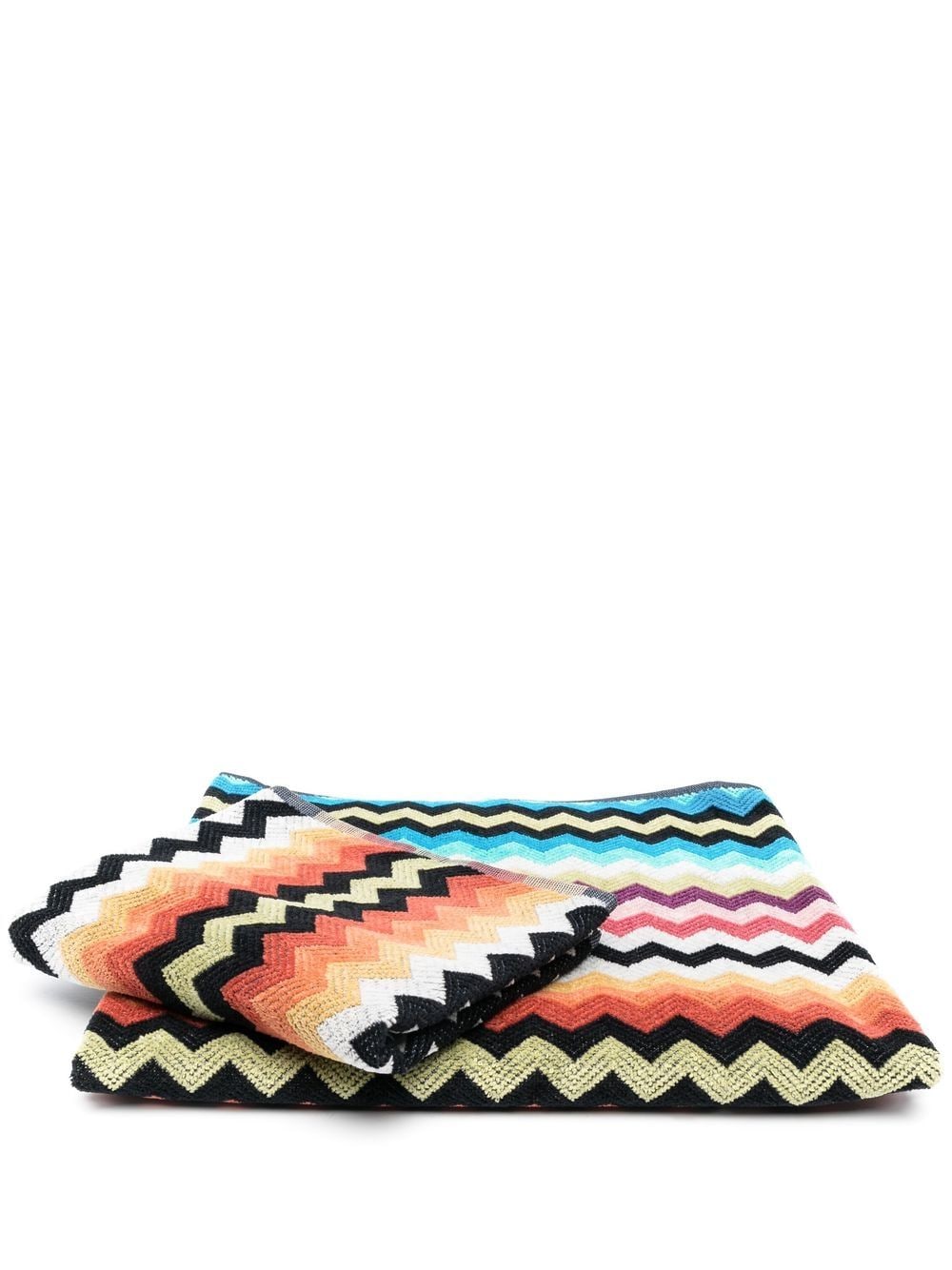 Missoni Home 2-piece zigzag towel set - Black von Missoni Home