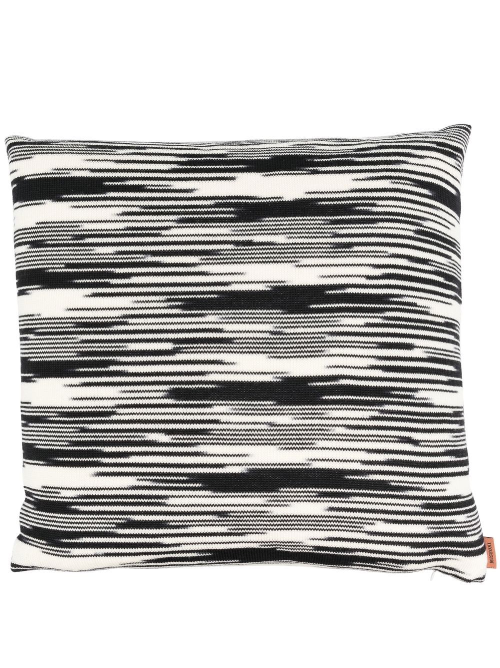 Missoni Home Benedetta zigzag-woven cushion - Black von Missoni Home