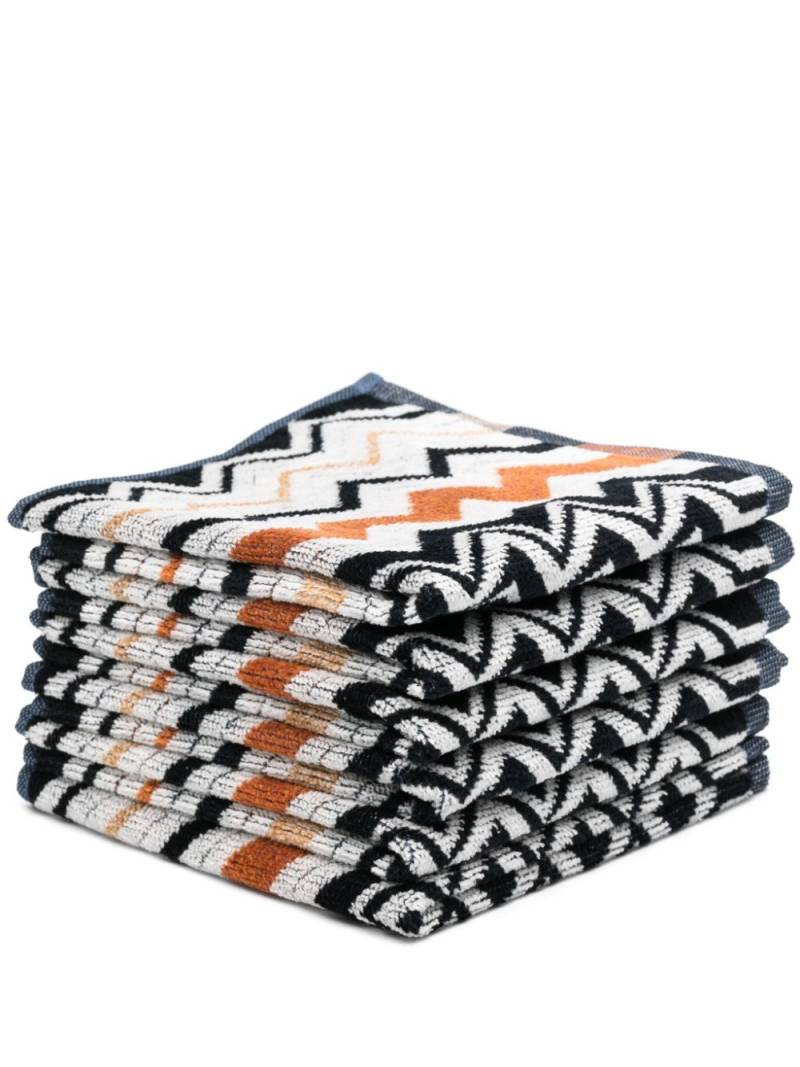 Missoni Home Bernard face towels (pack of six) - White von Missoni Home