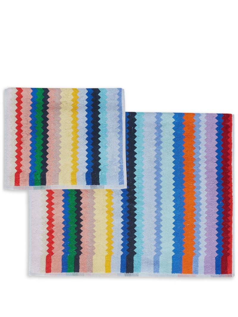 Missoni Home Cecil set-of-two towels - Blue von Missoni Home