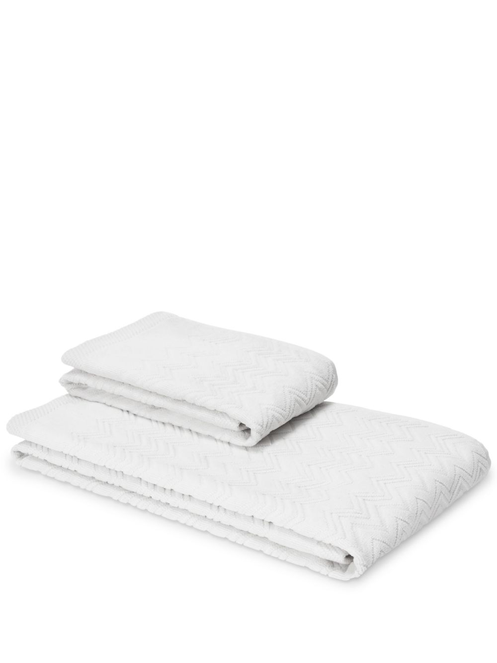 Missoni Home Chalk towel set (set of two) - White von Missoni Home