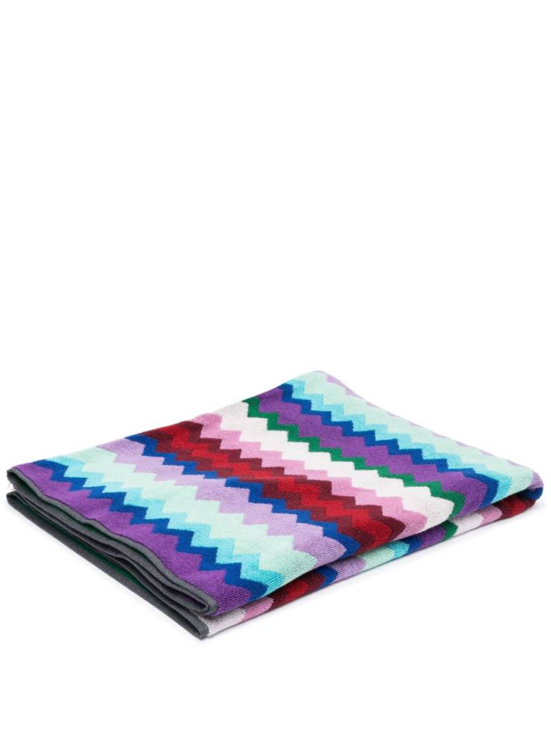 Missoni Home Chantal printed cotton towel - Blue von Missoni Home