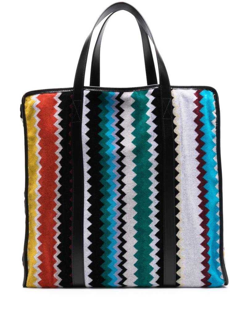 Missoni Home Curt cotton tote bag - Black von Missoni Home