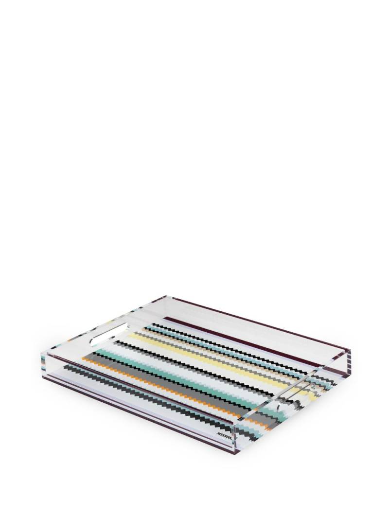 Missoni Home Curt large tray - White von Missoni Home