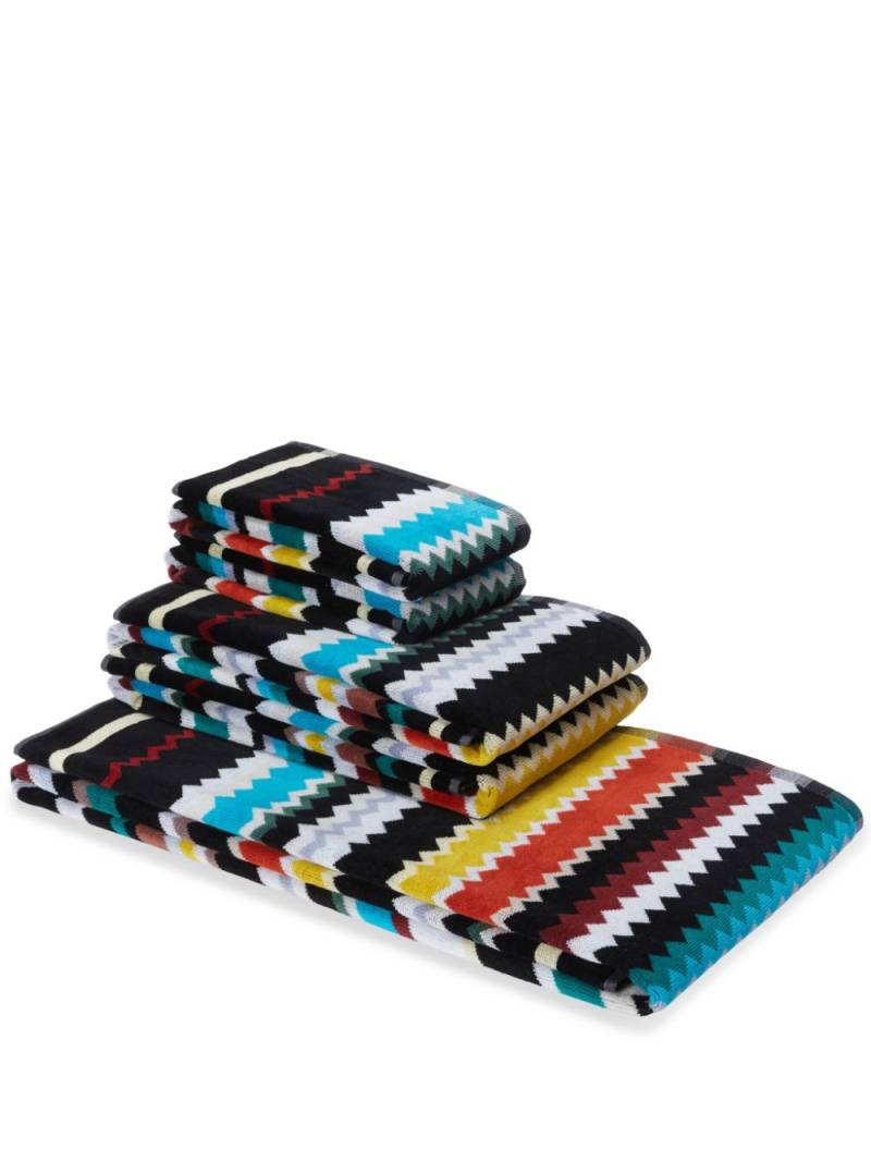 Missoni Home Curt towel set (set of five) - Black von Missoni Home