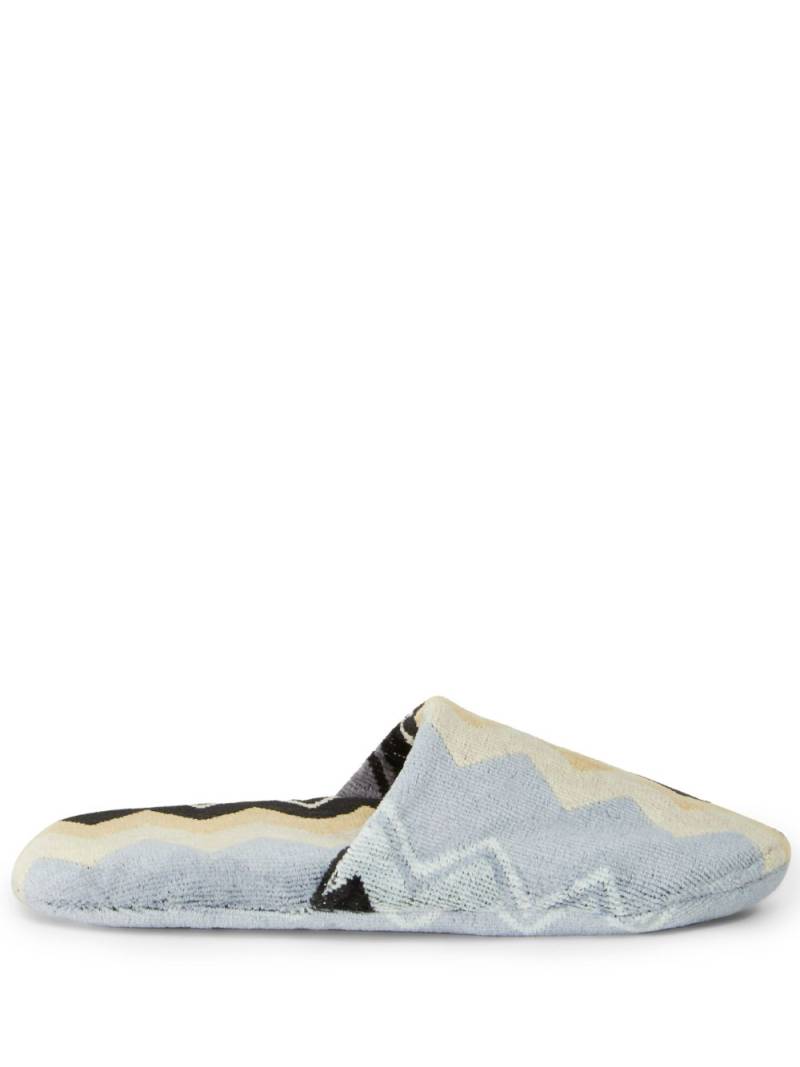 Missoni Home Giacomo cotton slippers - Blue von Missoni Home