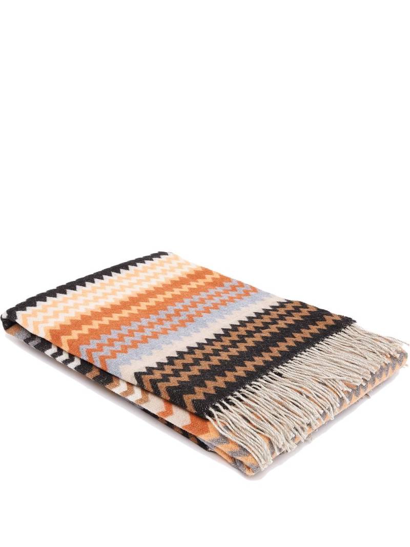 Missoni Home Humbert chevron pattern throw - Black von Missoni Home