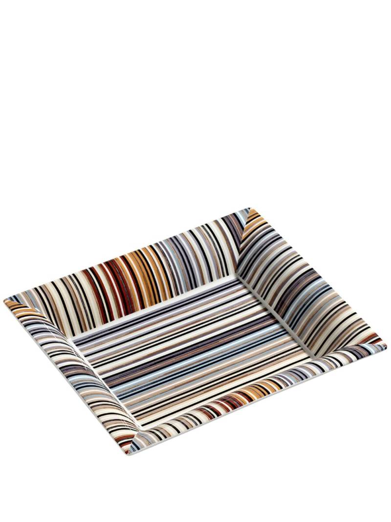 Missoni Home Jenkins striped trinket tray - Blue von Missoni Home