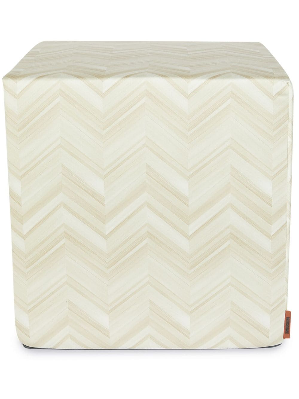 Missoni Home Layers Inlay cubic pouf - Neutrals von Missoni Home