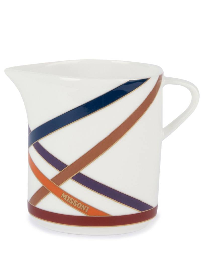 Missoni Home Nastri geometric-print creamer - White von Missoni Home