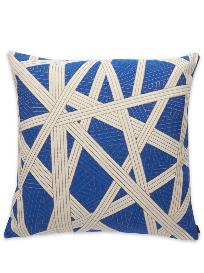 Missoni Home Nastri geometric-print cushion - Blue von Missoni Home