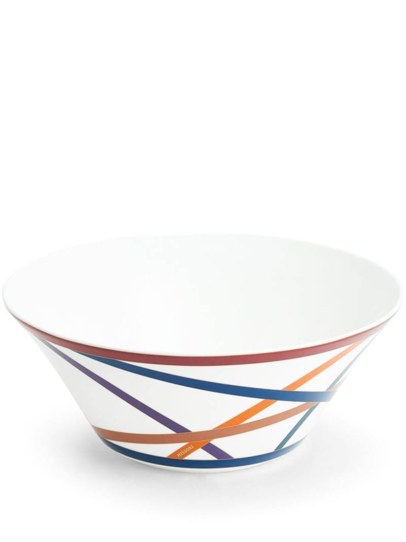 Missoni Home Nastri salad bowl (26.5cm) - White von Missoni Home