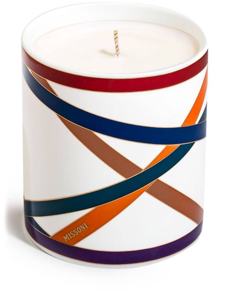 Missoni Home Nastri scented candle - White von Missoni Home