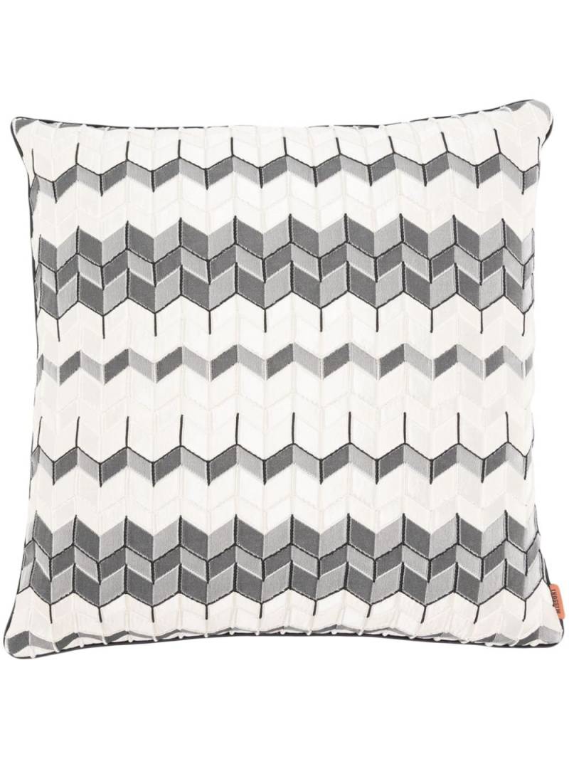 Missoni Home Tread zigzag cushion (40cm x 40cm) - Neutrals von Missoni Home