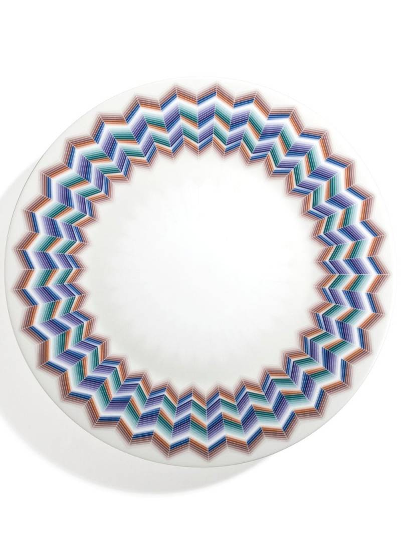 Missoni Home Zig Zag Jarris charger plate (32cm) - White von Missoni Home