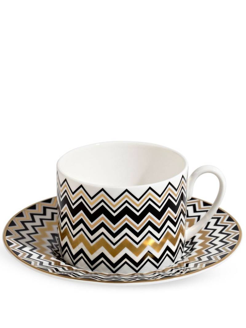 Missoni Home Zig Zag teacup set - White von Missoni Home