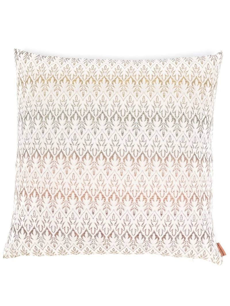 Missoni Home abstract-pattern feather down cushion - Neutrals von Missoni Home