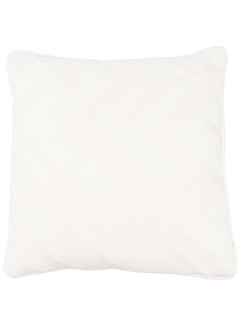 Missoni Home debossed zigzag print wool cushion - White von Missoni Home