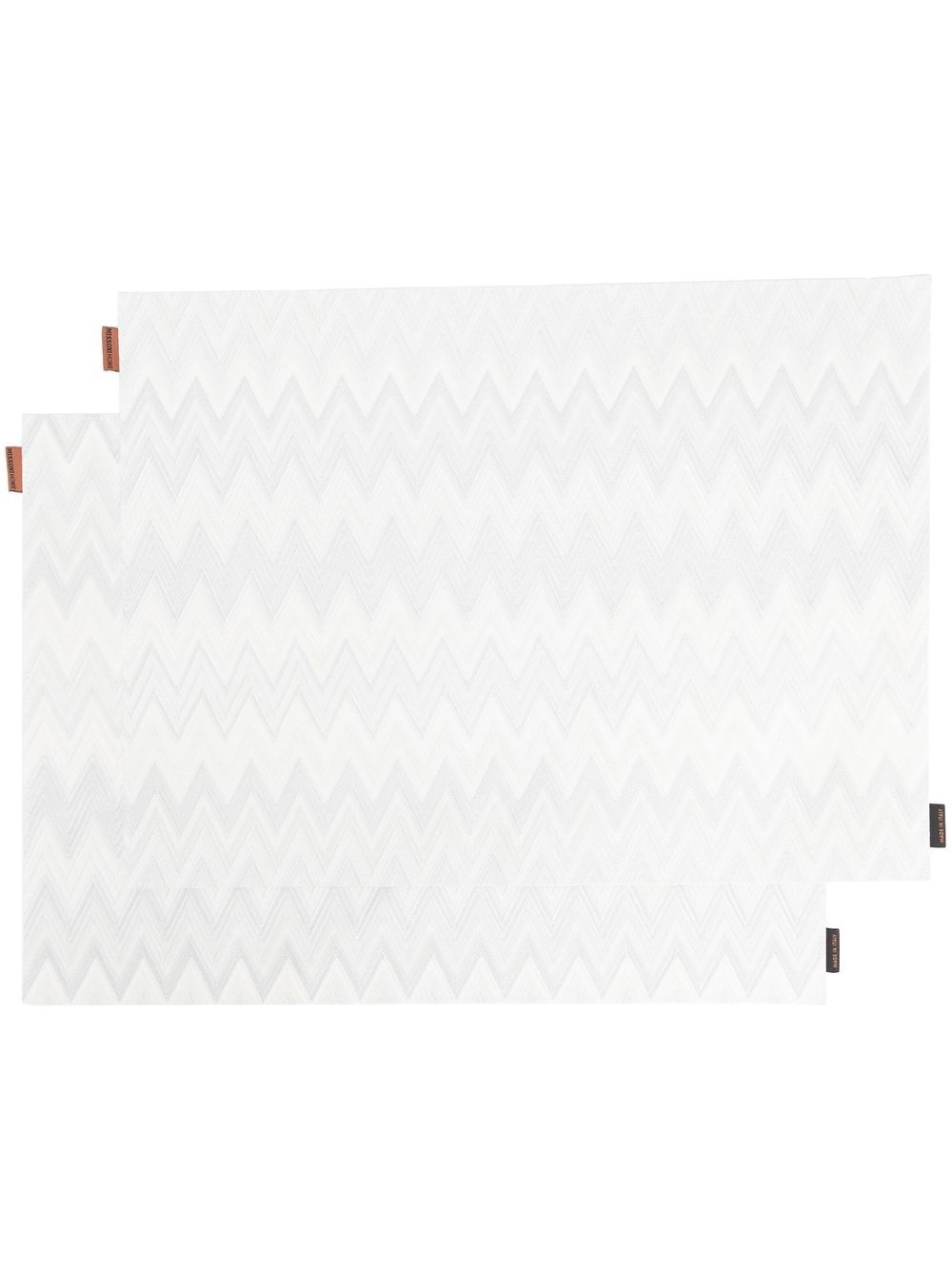 Missoni Home diagonal stripe-pattern tablecloth - White von Missoni Home