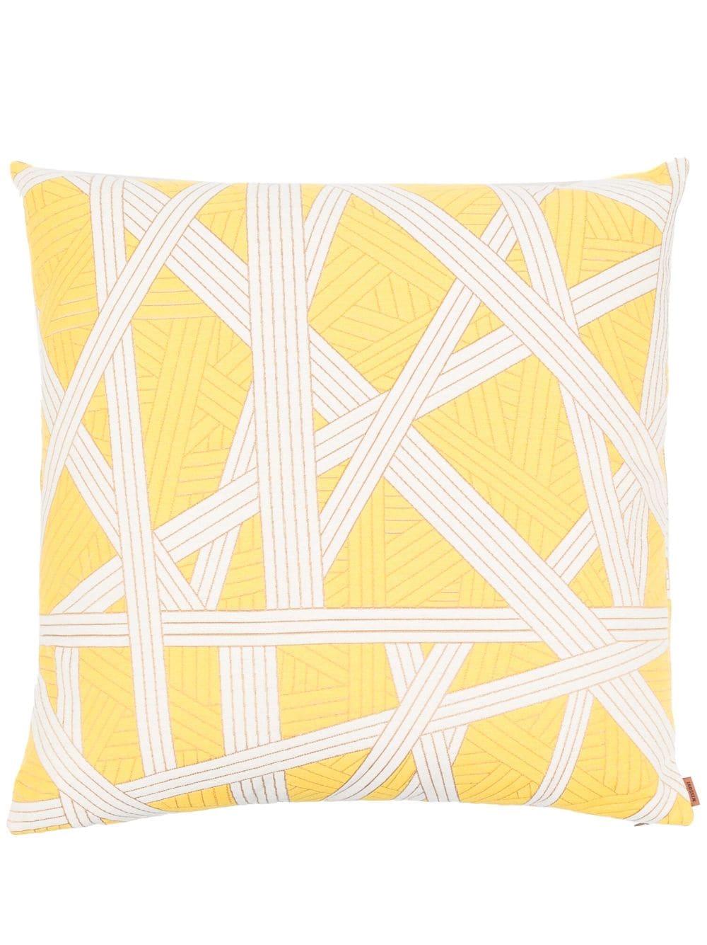 Missoni Home graphic-print knitted cushion - Neutrals von Missoni Home