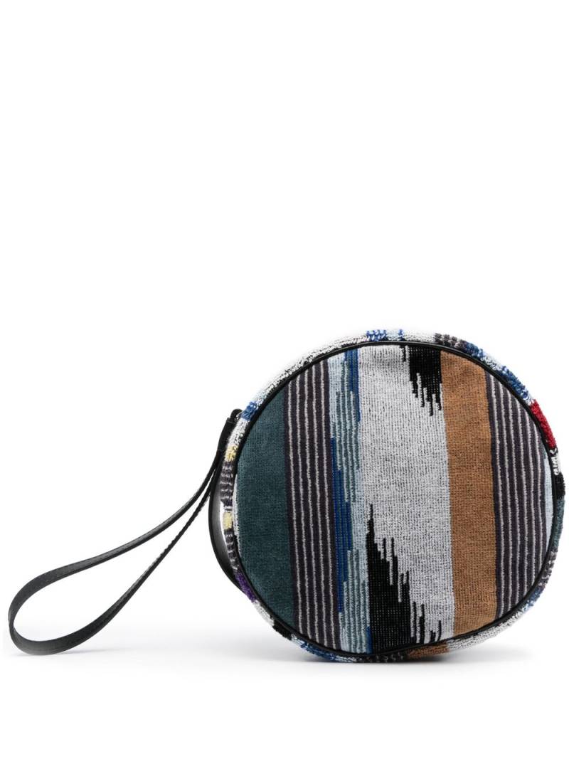 Missoni Home jacquard terry-cloth wash bag - Blue von Missoni Home