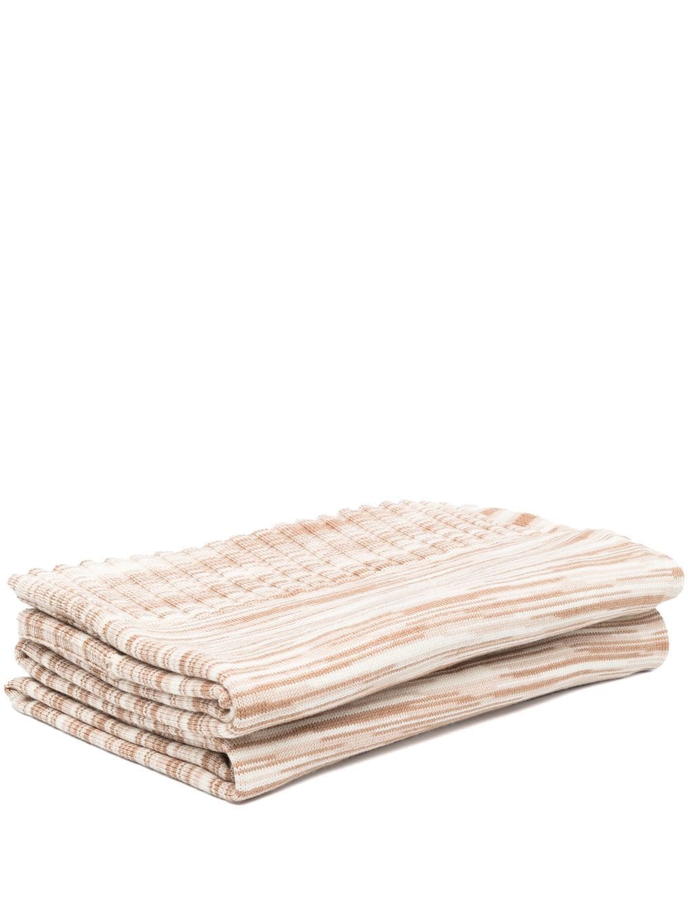 Missoni Home patterned-jacquard wool throw - Neutrals von Missoni Home