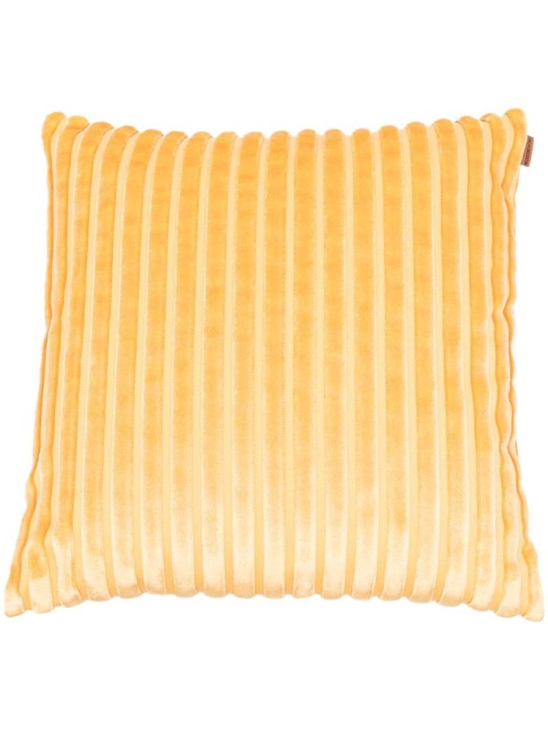 Missoni Home ribbed 40cmx40cm cushion - Yellow von Missoni Home