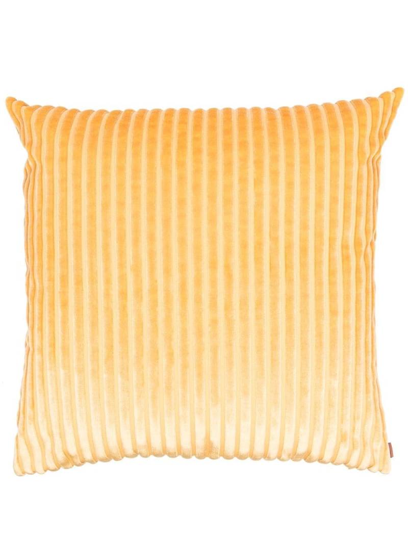 Missoni Home ribbed-velvet feather-down cushion - Orange von Missoni Home