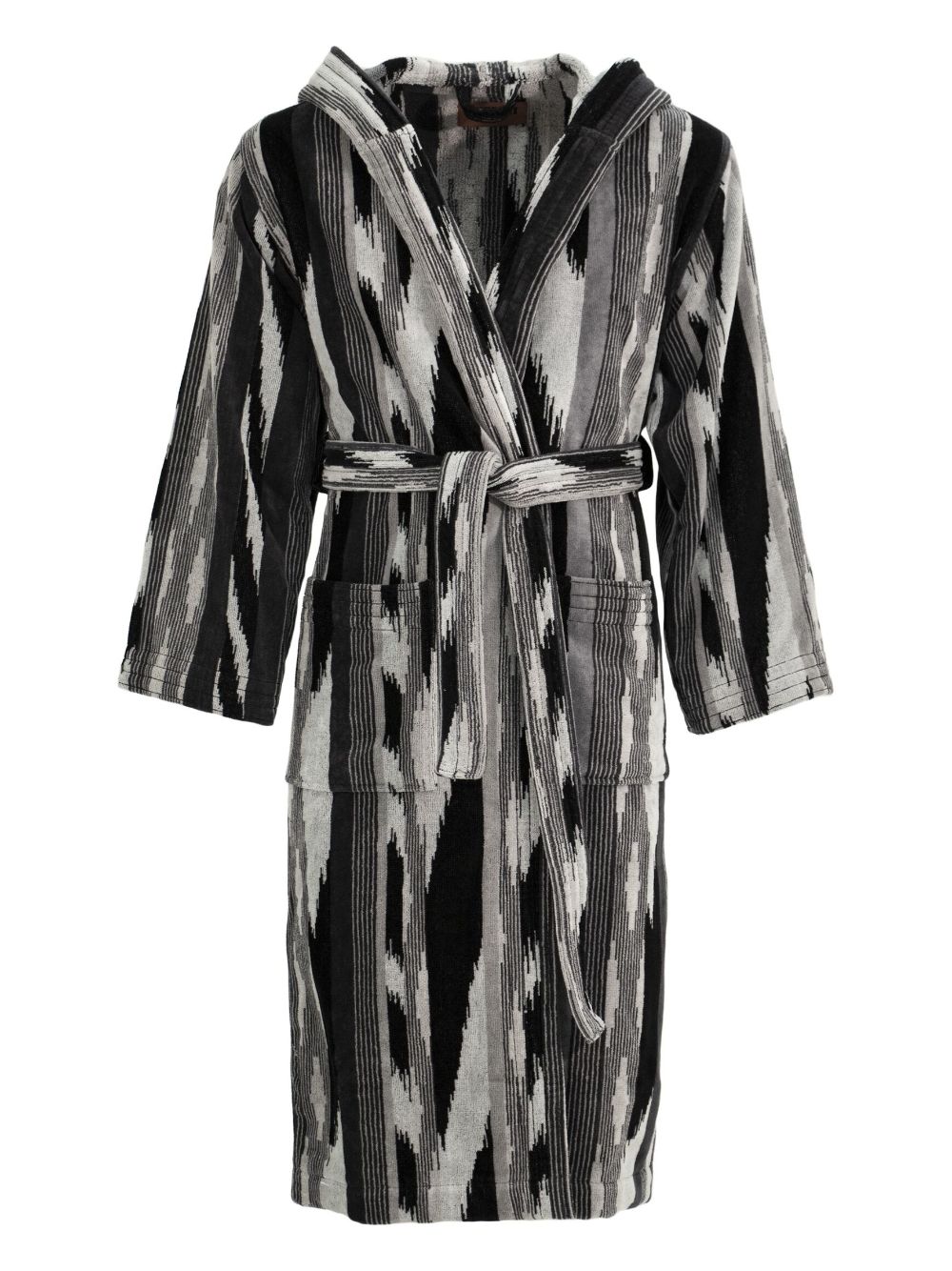 Missoni Home terry-cloth effect striped robe - Black von Missoni Home