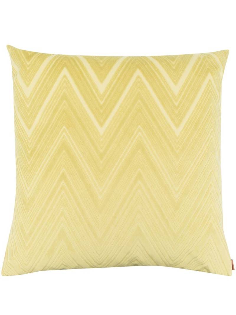 Missoni Home velvet zigzag cushion - Green von Missoni Home