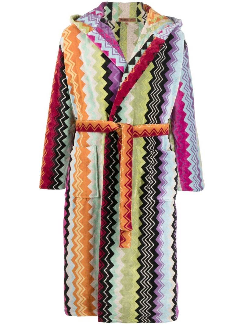 Missoni Home zig-zag print bath robe - Orange von Missoni Home