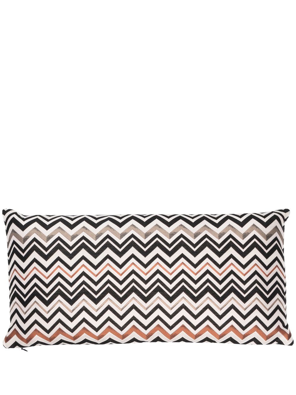 Missoni Home zig-zag print rectangular cushion - Neutrals von Missoni Home