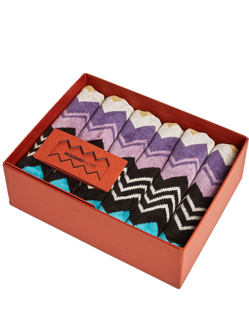 Missoni Home zig-zag print towel set - Black von Missoni Home