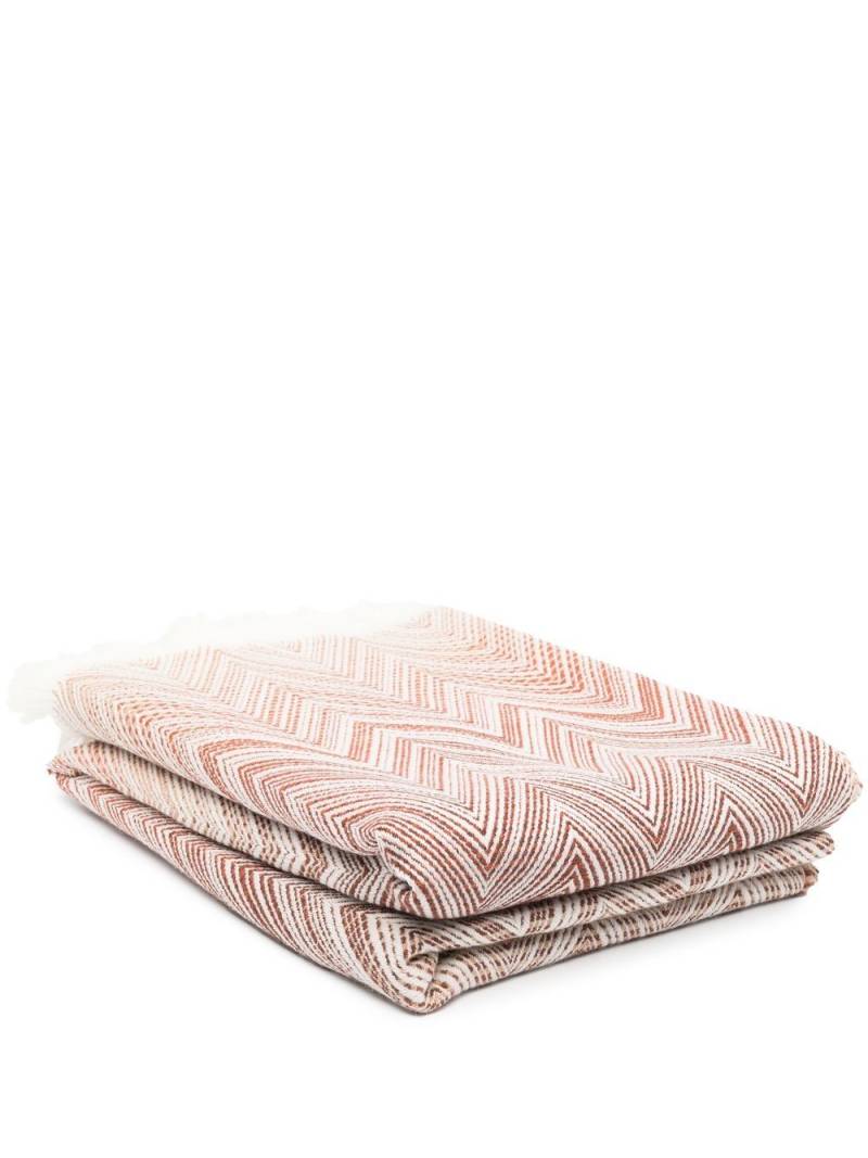 Missoni Home zig-zag woven blanket - Brown von Missoni Home