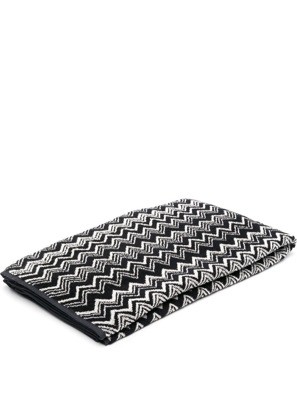 Missoni Home zigzag-pattern beach towel - Black von Missoni Home