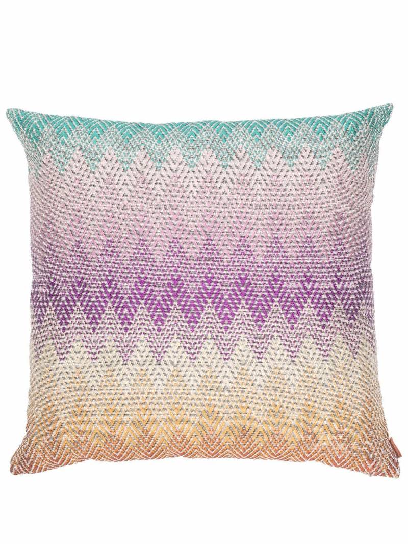 Missoni Home zigzag pattern cushion - Pink von Missoni Home